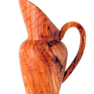 Brocca in legno d'ulivo