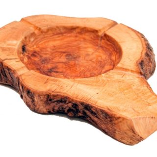 Posacenere in legno d'ulivo